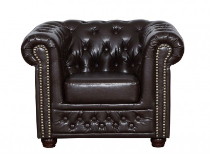 Chesterfield Sessel Fernseh Couch 1 Sitzer Sofa Textil Leder Couchen Polster